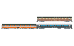 Arnold HN4468 - N - 3-tlg. Set Personenwagen Alpen-Express, DB/FS, Ep. IV - Set 2